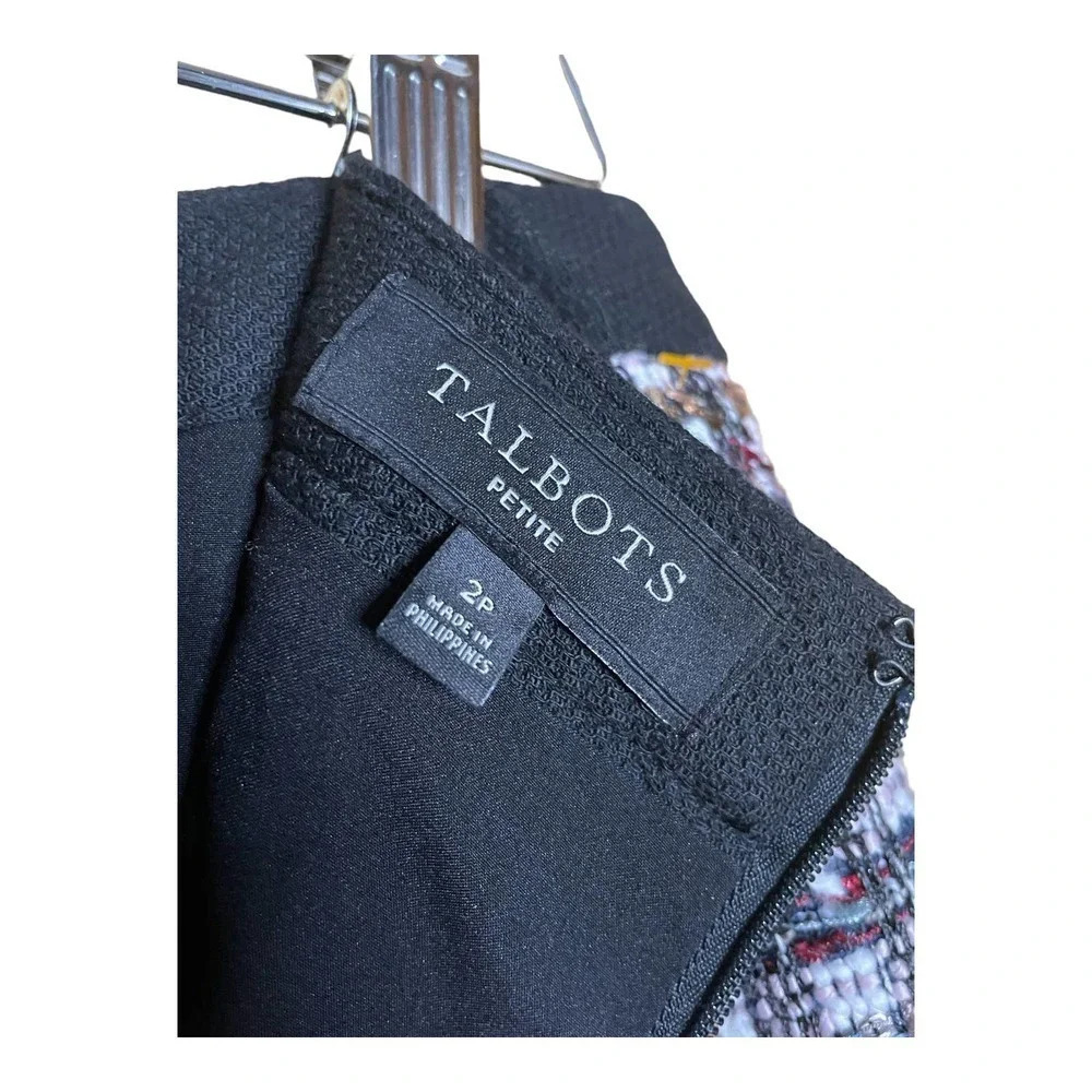 Talbots Multi-Colored Tweed Pencil Skirt Size 2P - Picture 10 of 10